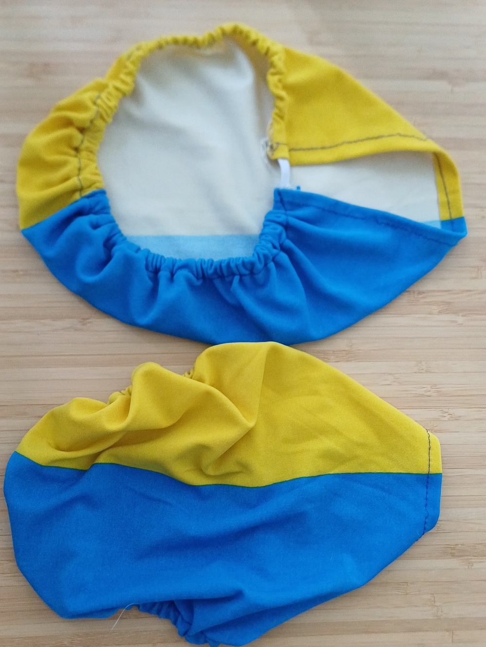 2 Ukrainian Flag Colour Car Mirror Covers - Yellow & Blue - Stand with Ukraine